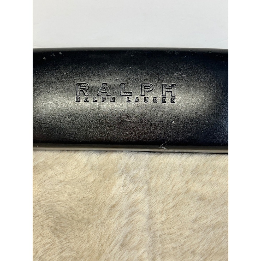 Ralph Ralph Lauren Black Hardshell‎ Eyeglasses Case Debossed Logo Clamshell Case